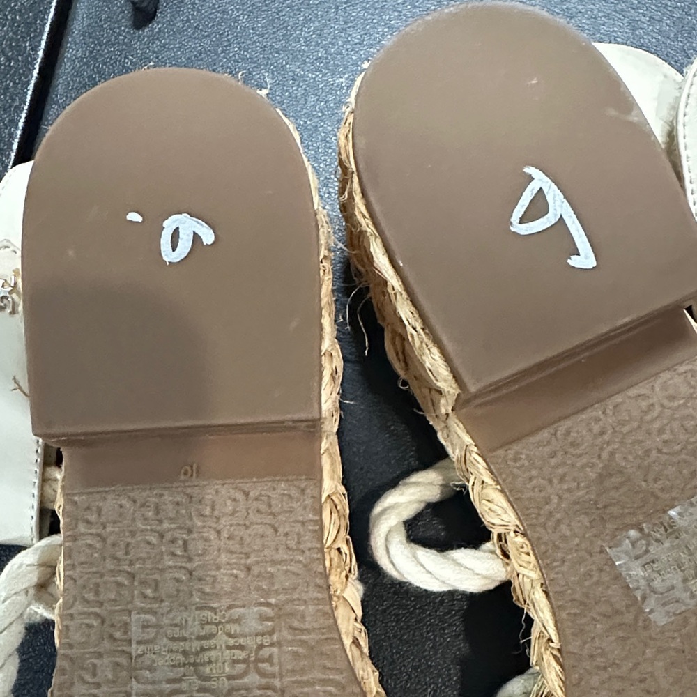 Sam Edelman Cream Rope Sandals - Picture 7 of 8